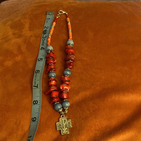 Alpha Omega Cross Necklace - Picture 7 of 7